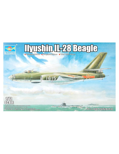 Kit de Modelo Ilyushin IL-28 Beagle Trumpeter 1/72