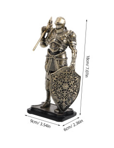 Figura de Acción Caballero Medieval Milisten 18x9x6 cm Resina 2