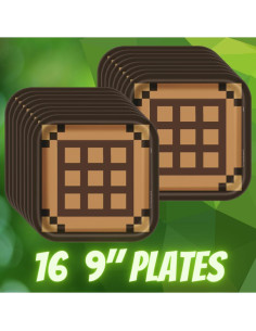 Suministros de Fiesta de Cumpleaños Minecraft para 16 Invitados 2