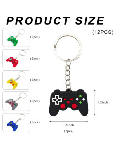Llavero de Controlador de Videojuego SHMZK 6 Piezas PVC 2