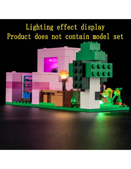 Kit de Luz LED GEAMENT para Lego Minecraft Casa Cerdito