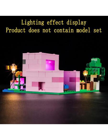 Kit de Luz LED GEAMENT para Lego Minecraft Casa Cerdito