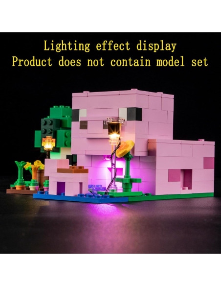 Kit de Luz LED GEAMENT para Lego Minecraft Casa Cerdito
