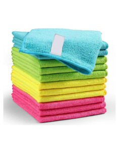 Paquete de 12 Paños de Microfibra Genérico 29.2x29.2cm