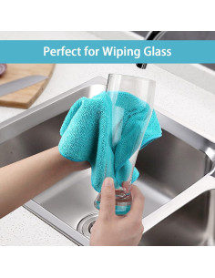 Paquete de 12 Paños de Microfibra Genérico 29.2x29.2cm 2