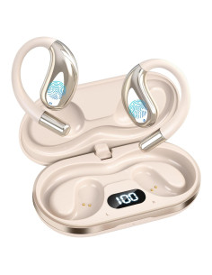 Auriculares Inalámbricos Psadhi J500 Plus Bluetooth 5.4 Caqui