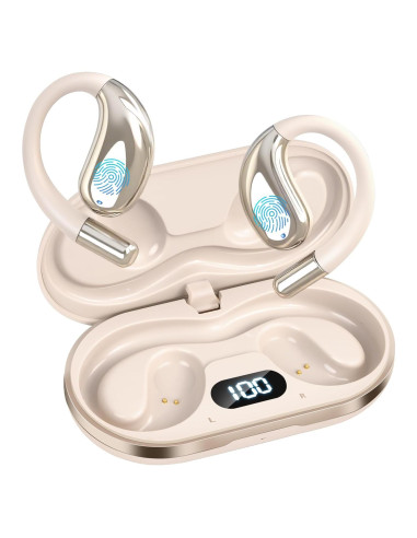 Auriculares Inalámbricos Psadhi J500 Plus Bluetooth 5.4 Caqui