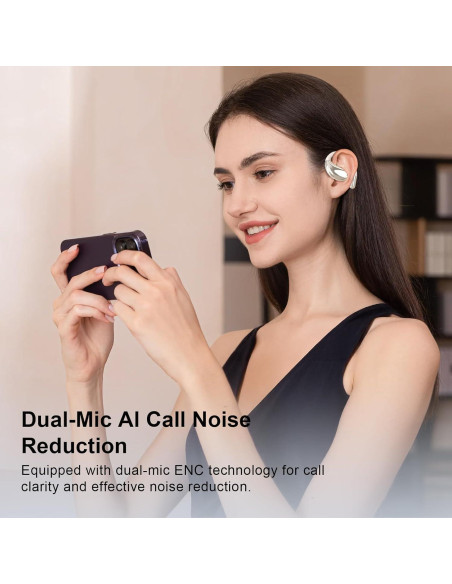 Auriculares Inalámbricos Psadhi J500 Plus Bluetooth 5.4 Caqui