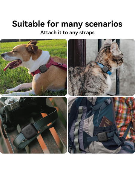 Soporte para Collar de Perro SkyArmor Tile Mate 2024, Funda Silicona Impermeable