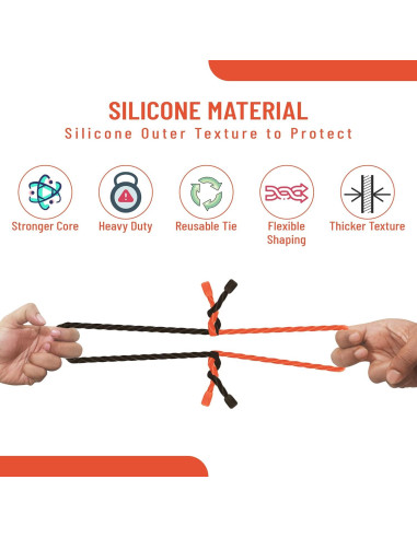 Bridas de Silicona Reutilizables Fortuna Horse 30.48 cm Multicolor