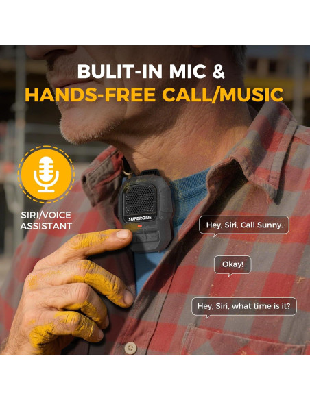 Altavoz Bluetooth Portátil SUPERONE S8 Impermeable IPX7 15H