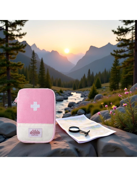 Bolsa de Primeros Auxilios Rosa Mozff Mini 15x10.5cm