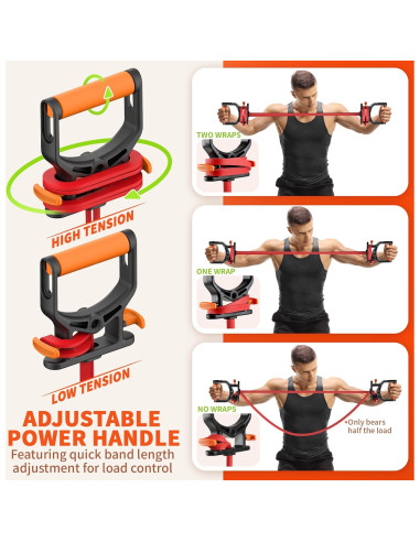 Banda de Resistencia Ajustable Northdeer 15-35 lbs para Ejercicio