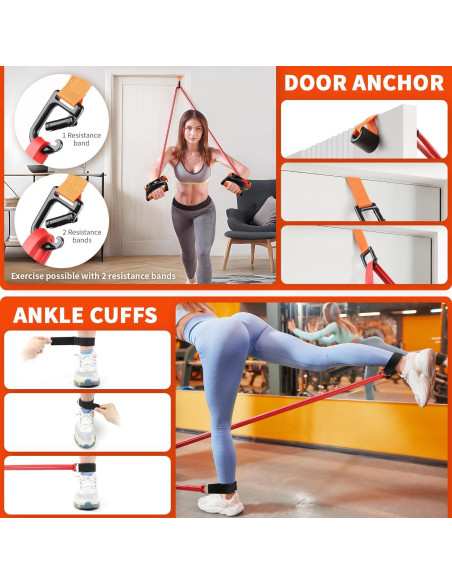 Banda de Resistencia Ajustable Northdeer 15-35 lbs para Ejercicio