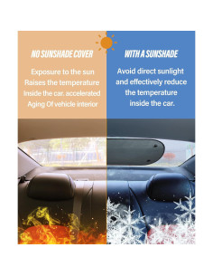 Sombra para Ventana Trasera de Auto Reswish 99x51cm UV 2