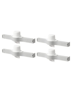 4 Clips de Sellado para Bolsas de Alimentos TANGMENGXI - PP Blanco