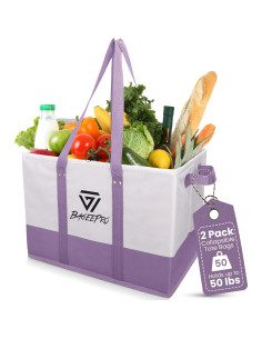 Bolsas de Compras Plegables BageePro 2Pack 38x25x27cm 2