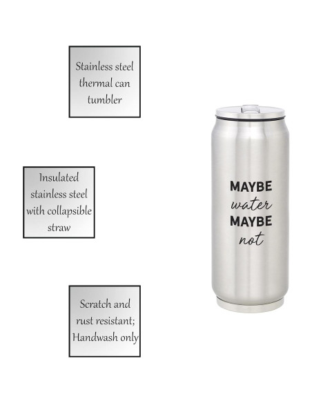 Lata Térmica Aislada SIPS Bebida Acero Inoxidable 355ml