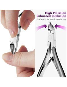 Kit Cortador de Cutículas Nadadora con Estuche de Cuero 2