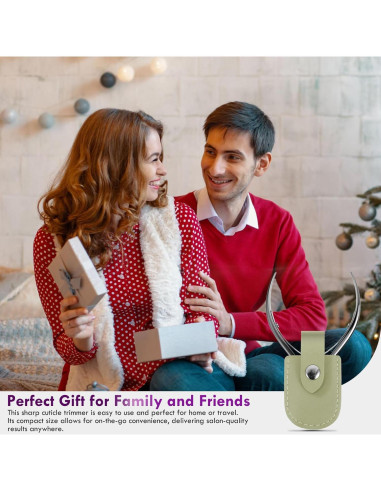 Kit Cortador de Cutículas Nadadora con Estuche de Cuero