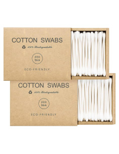 Bastones de Algodón Orgánico Kiemeu 400 Unidades Ecológicos