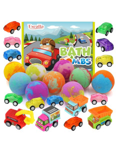 Set de 9 Bombas de Baño Excalla con Juguetes Sorpresa