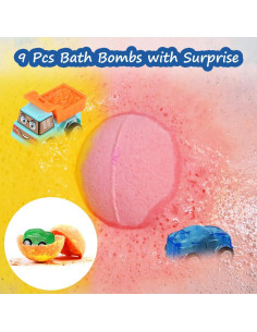 Set de 9 Bombas de Baño Excalla con Juguetes Sorpresa 2