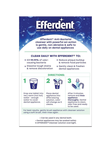 Protector Dental DenTek Professional Fit para Bruxismo + Tabletas Efferdent