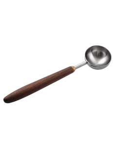 Cuchara de Café Gonzone Acero Inoxidable con Mango de Nogal 5g
