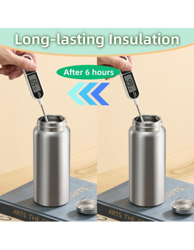 Botella de Agua Aislada CDJ 355ml Acero Inoxidable con Filtro