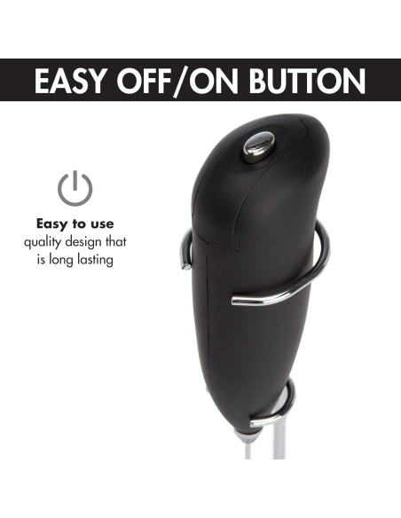 Espumador de Leche Primula con Soporte, Negro, Manual