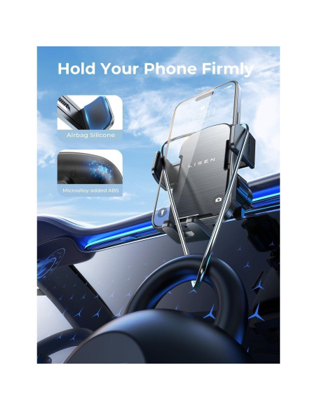 Soporte para Teléfono de Coche LISEN Universal Negro 2024