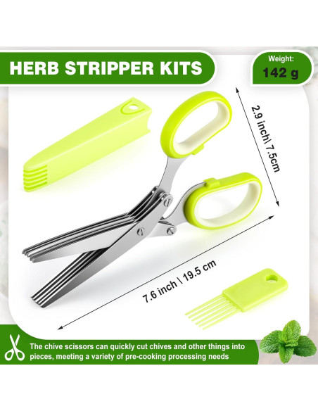 Juego de Tijeras de Cocina y Tazón Deshojador Remerry