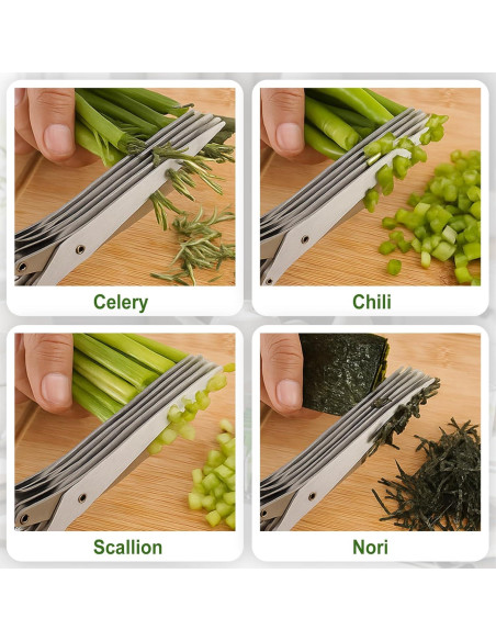 Juego de Tijeras de Cocina y Tazón Deshojador Remerry