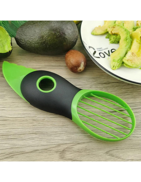 Herramienta 3-en-1 para Cortar Aguacate Genérico - Quita Hueso y Rebanador