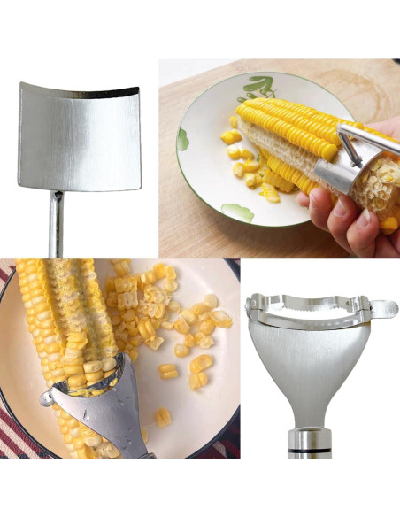 Juego de Desgranador de Maíz Genérico de Acero Inoxidable