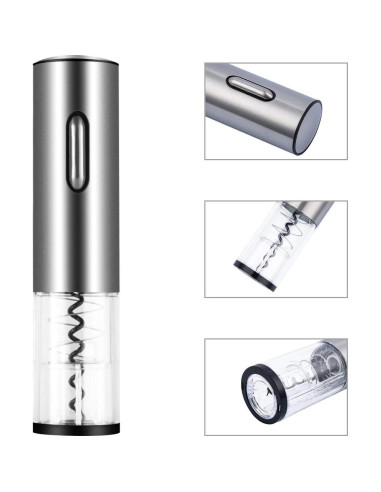 Abrebotellas Eléctrico KOOWAI Plata - Sacacorchos Automático 30.5cm