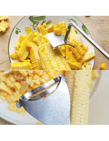 Juego de Desgranador de Maíz Genérico de Acero Inoxidable