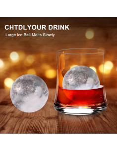 Bandeja de Hielo Redonda 6 Cavidades FunSiltasy - Silicona Azul 2