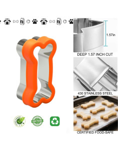 Juego de Cortadores de Galletas para Perros VTUGP - 3 Piezas 2