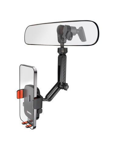 Soporte para Teléfono en Espejo Retrovisor IPOW Rojo Ajustable