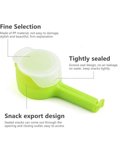 Clip de Sellado y Vertido para Snacks Darfooper 1 Pcs