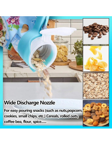 Clip de Sellado y Vertido para Snacks Darfooper 1 Pcs