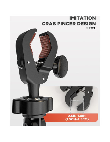 Soporte para Teléfono en Espejo Retrovisor IPOW Rojo Ajustable