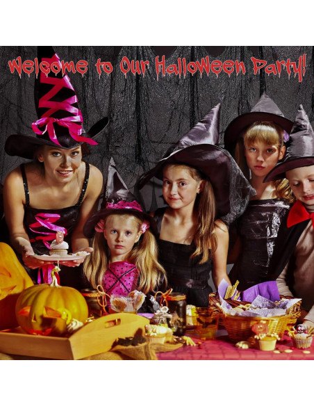 Tela Espeluznante de Halloween Legigo 6 Piezas Negra 76x183cm