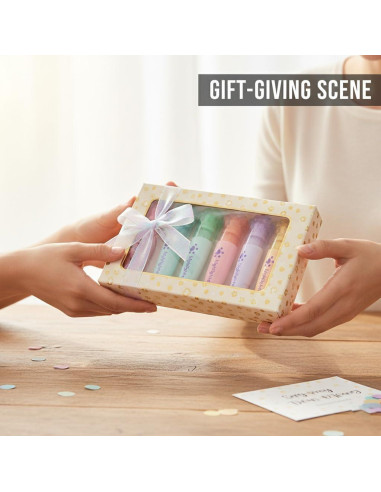 Set de 6 Mini Resaltadores Kawaii IEFFPIN Multicolor