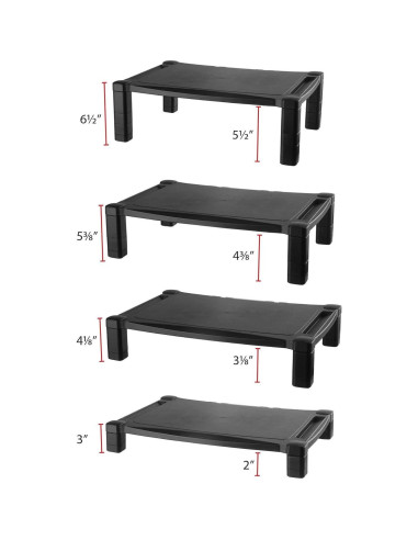 Soporte para Monitor Kantek MS500 Ajustable 50.8x33.7cm Negro