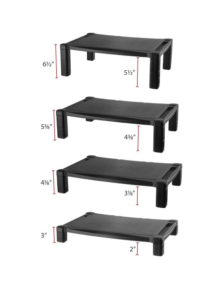 Soporte para Monitor Kantek MS500 Ajustable 50.8x33.7cm Negro