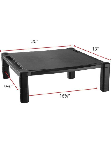 Soporte para Monitor Kantek MS500 Ajustable 50.8x33.7cm Negro