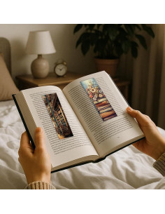 100 Marcadores de Libro Vintage Afritee - Papel Floral Retro 2